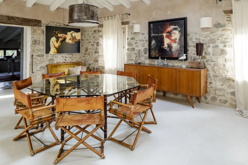 Ristrutturazione villa rustica a verucchio soggiorno.