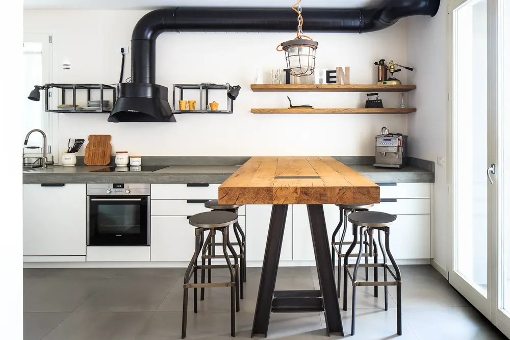 Arredo cucina appartamento con terrazzo a rimini.