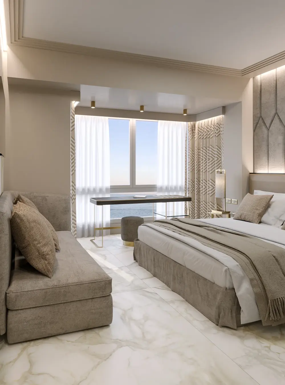 Progetto architettonico per hotel ambasciatori.