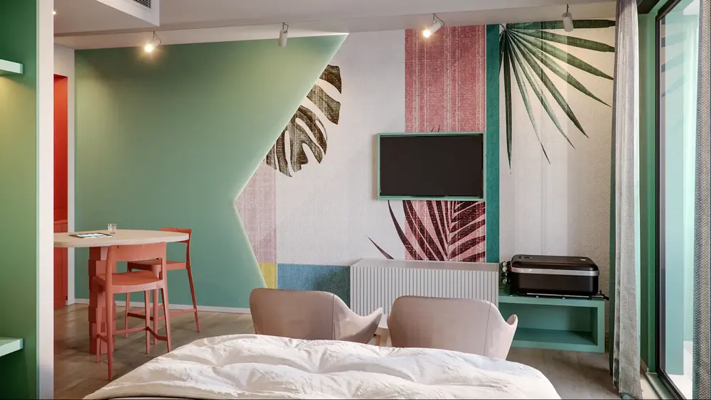 Progetto architettonico per hotel donatello.