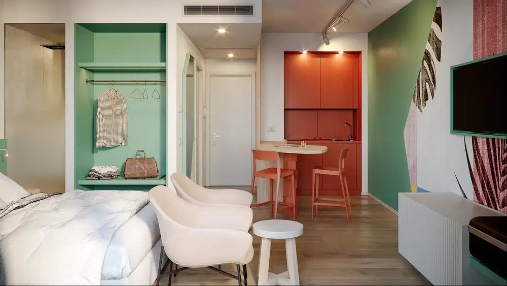 Progetto architettonico per hotel donatello 03.