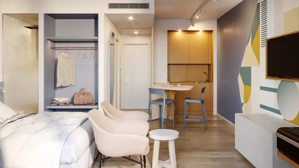 Progetto architettonico per hotel donatello 07.