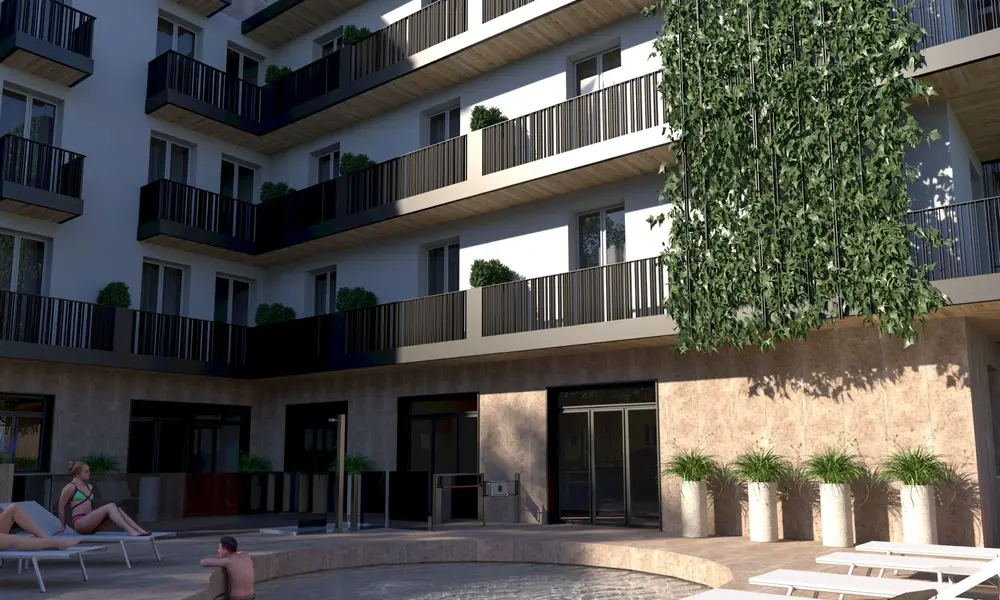 Progetto architettonico per hotel myplace 03.
