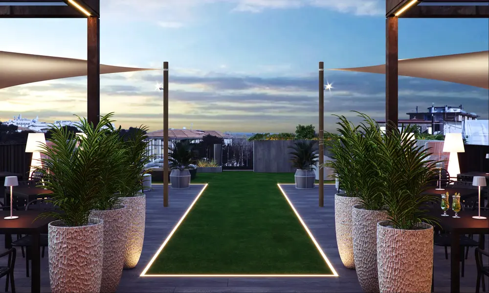 Progetto architettonico per hotel myplace.