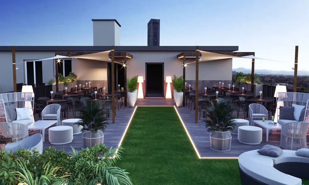 Progetto architettonico per hotel myplace 12.