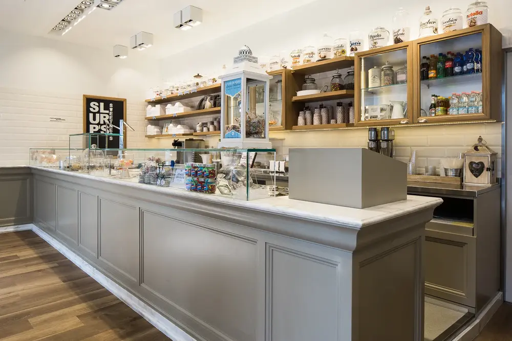 Progetto architettonico per gelateria slurp.