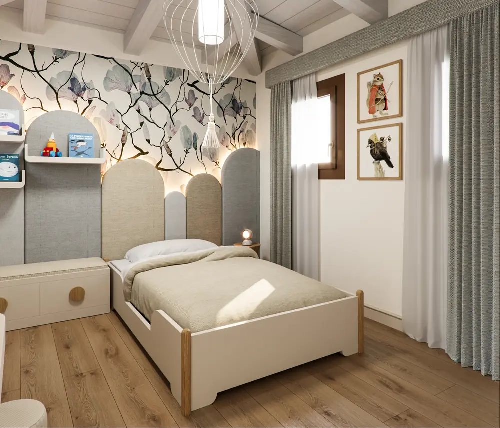 Arredamento cameretta bambino.