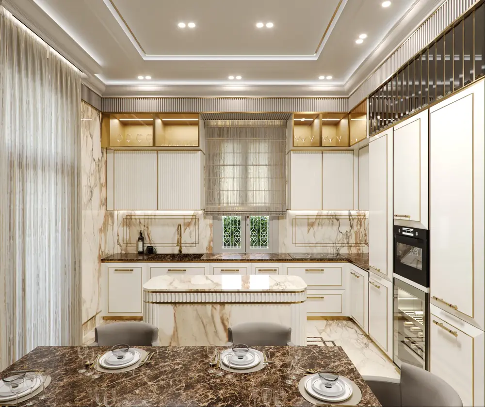 Arredamento casa con marmi.