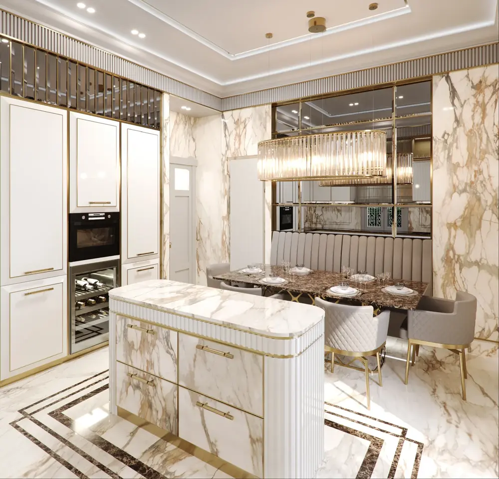 Arredamento casa con marmi.